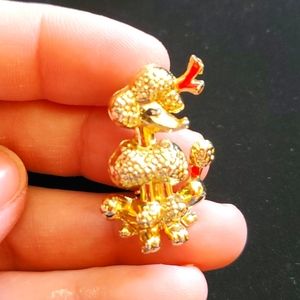 🔸️5/$25🔸️Vintage Poodle Brooch